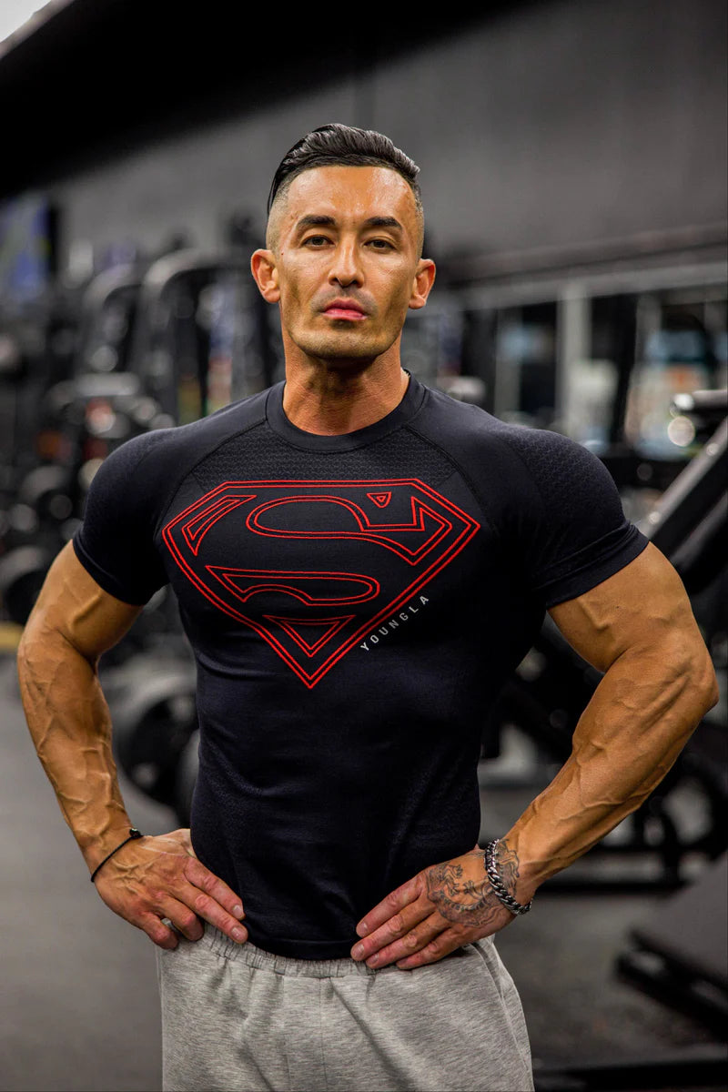 YLA Superman Compression Tees