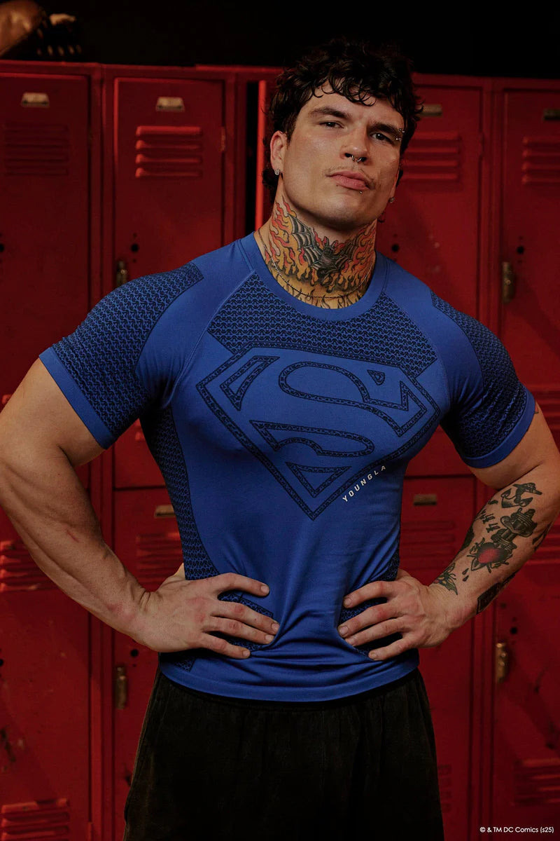 YLA Superman Compression Tees