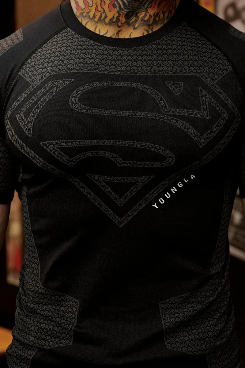 YLA Superman Compression Tees